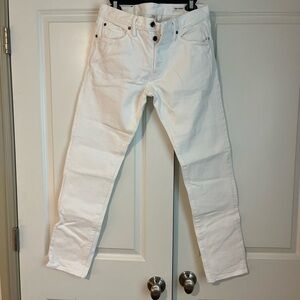 Todd Snyder White Slim Jeans Crisp Denim